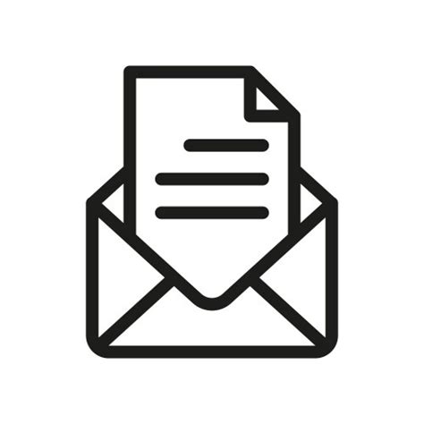 Open Email Flat Icon Symbol Royalty Free Vector Image