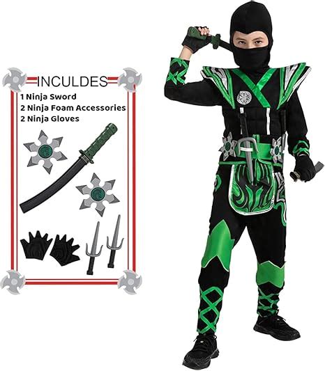 Spooktacular Creations Gr Ner Ninja Kost M F R Jungen Ninja Krieger