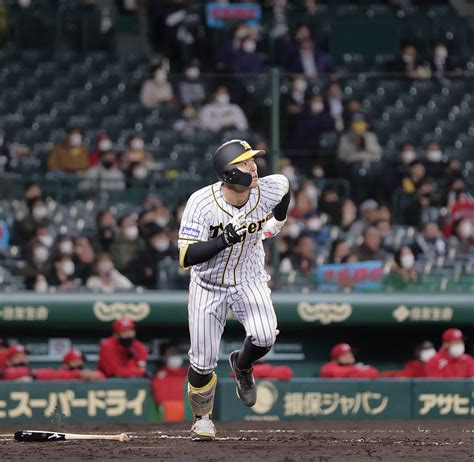 【阪神】ドラフト1位・佐藤輝明が甲子園初アーチ 森下のカーブ粉砕 スポーツ報知