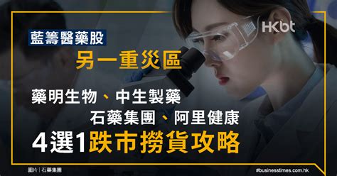 藍籌醫藥股撈貨攻略｜藥明生物、中生製藥、石藥集團、阿里健康四選一