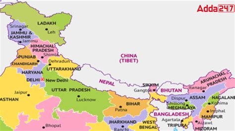 Which Indian States Share Border with Bangladesh?