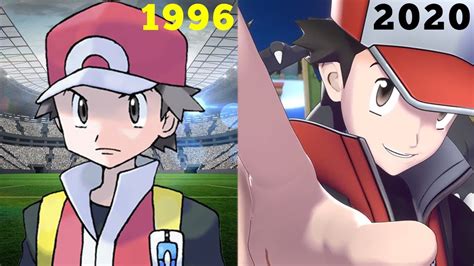 Evolution Of Pokémon Trainer Red In Video Games 1996 2020 Youtube