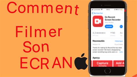 Comment Filmer Son Cran Iphone Youtube