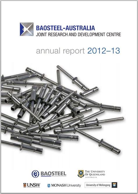 Annual Reports - BAOSTEEL Australia - The University of Queensland ...