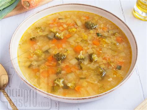 Sopa De Verduras · El Cocinero Casero De Cuchara