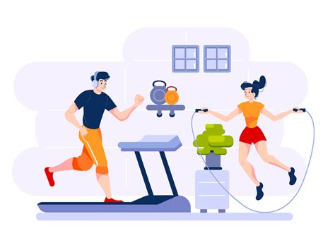 Fitness & Workout Illustration concept by HoangPts on Dribbble