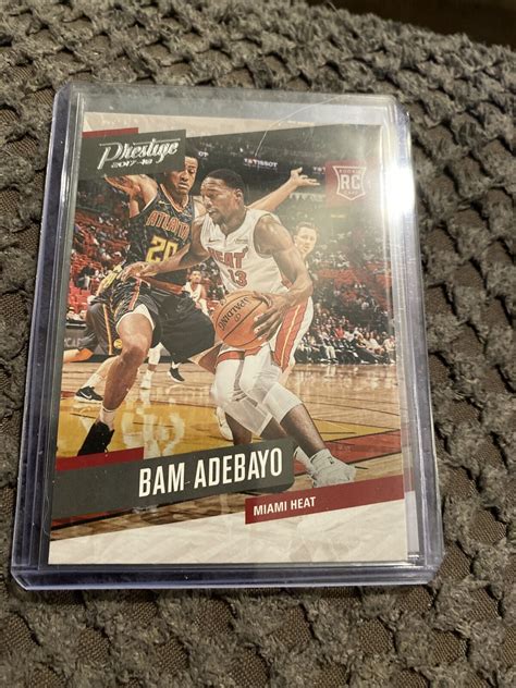 Nba Bam Adebayo Panini Prestige Rookie Card Rc Miami Heat