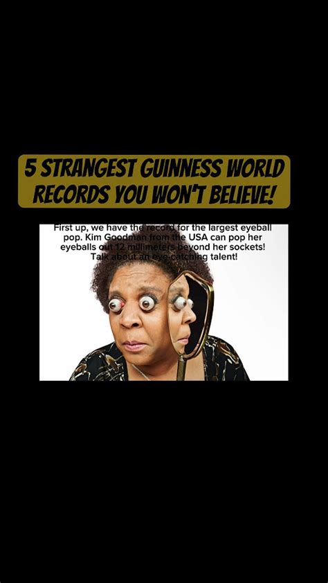 5 Strangest Guinness World Records You Wont Believe 😱 Facts