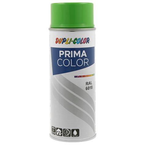 Prima RAL 6018 sárgászöld fényes festék spray 400ml MOTIP spray webáruház