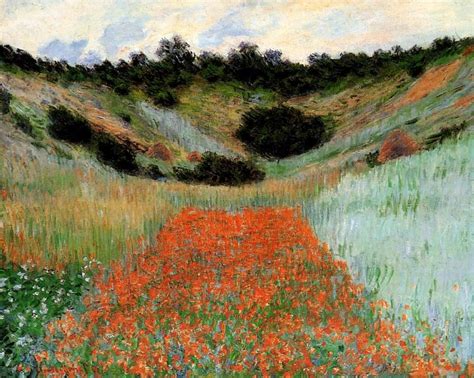 Poppy Field in a Hollow near Giverny — Claude Oscar Monet