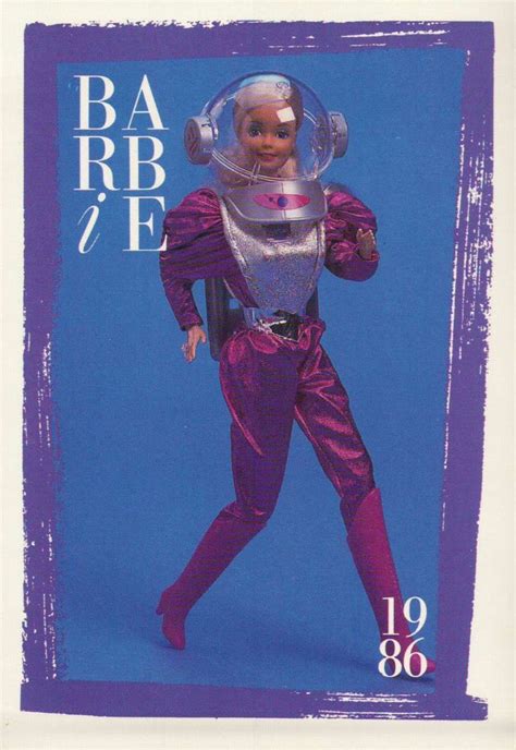 Barbie Collectible Fashion Card " Astronaut Barbie " 1986 | Barbie ...