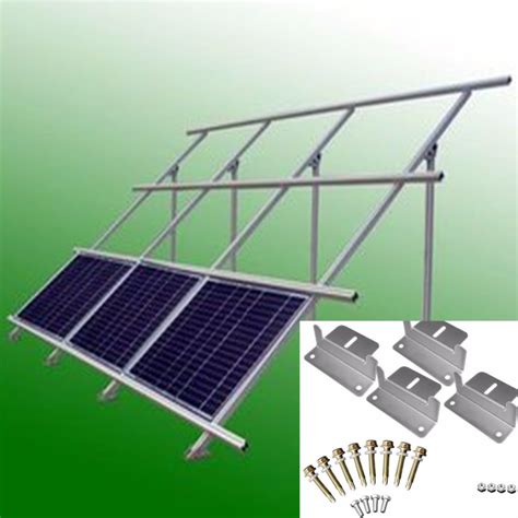 Solar Panel Mounting Mount Accessories Flat Roof Wall Kit Bracket Scre