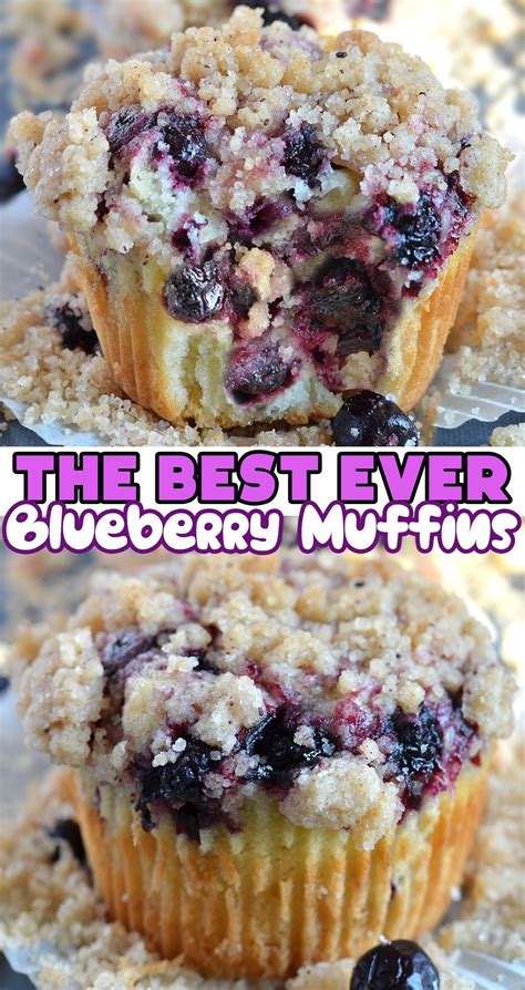 Blueberry Muffins With Streusel Crumb Topping Artofit