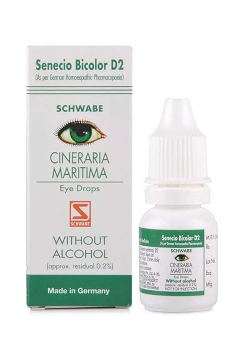 Buy Krig S Willmar Schwabe Cineraria Maritima Eye Drops Without Alcohol