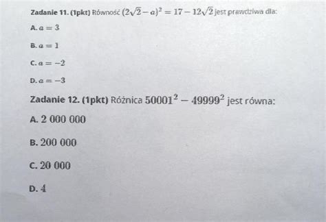 Cze Potrzebuje Pomocy Z Zadaniami W Za Czniku Prosz O Pe N