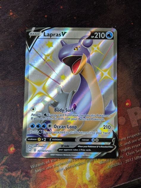 Lapras V Sv110sv122 Shining Fates Shiny Vault Holo Rare Pokémon 2021