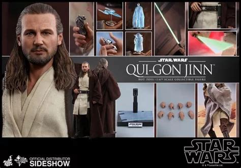 Qui Gon Jinn Hot Toys Star Wars La Amenaza Fantasma Envío gratis