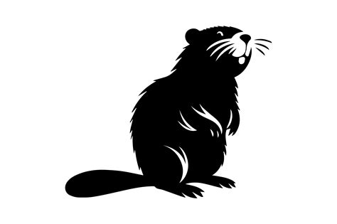 Beaver Silhouette SVG Design Graphic by SKShagor Barmon · Creative Fabrica
