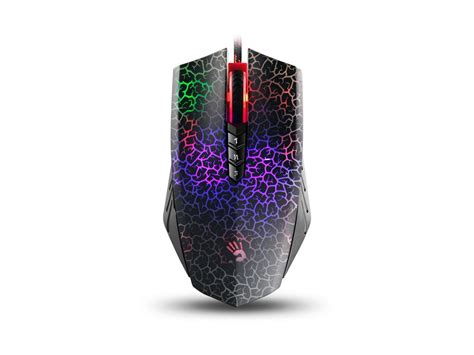 Bloody A Wired Light Strike Neon Gaming Mouse Usb Black With Metal