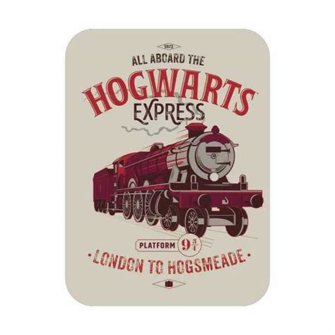 Placa Decorativa Em Metal Harry Potter Hogwarts Express Leroy Merlin