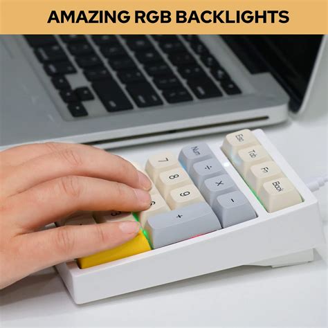 Epomaker Th Keys Hot Swappable Wired Numpad With Rgb Backlight Programmable Mda Profile