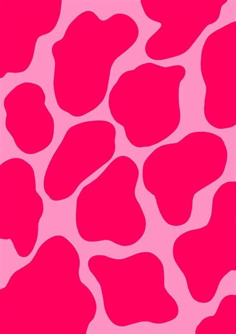 Hot Pink Cow Print In 2022 Cow Print Wallpaper Preppy Wallpaper