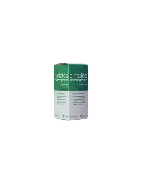 CINFATOS DESCONGESTIVO SOLUCION ORAL 1 FRASCO 125 ML VIDRIO