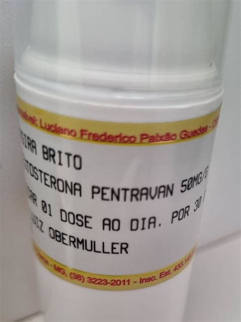 Gel Testosterona Pentravan 50mg Elo7 Produtos Especiais