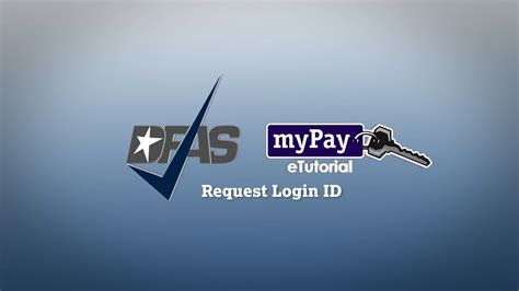 Dfas Mypay How To Request Your Login Id Youtube