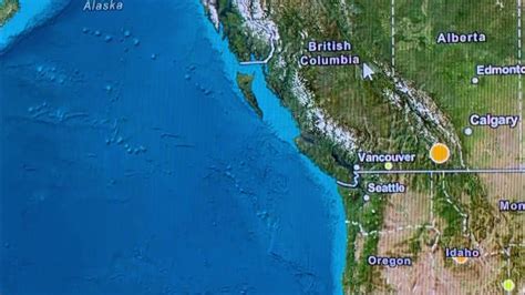 Forecasted Fulcrum Point Earthquake British Columbia Feb 4 2023 Youtube