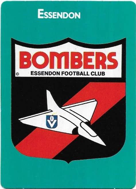 1988 Scanlens (81) Essendon Logo - APT Collectables