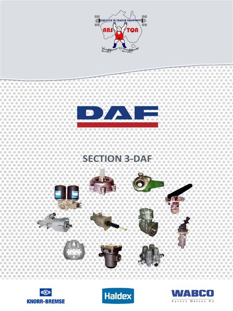 Wabco Daf Pdf Anti Lock Braking System Motor Vehicle