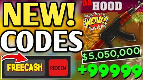 New Updateda Hood Redeem Codes Da Hood April Codes Da