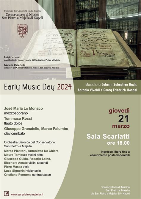 I Concerti Del Conservatorio Gioved Marzo Ore Sala Scarlatti