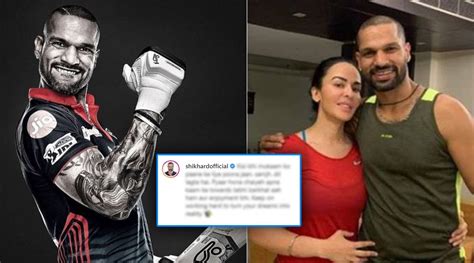 Shikhar Dhawan First Instagram Post After Divorce Avb 95 घटस्फोटानंतर