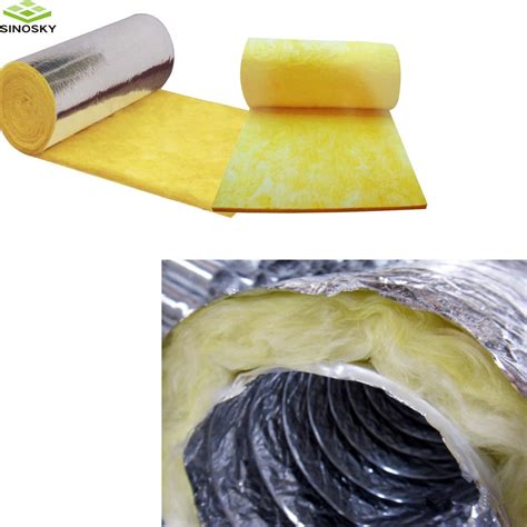 Soundproof Fiberglass Wool Aluminum Foil Veneer Glass Wool Insulation Roll For Container House