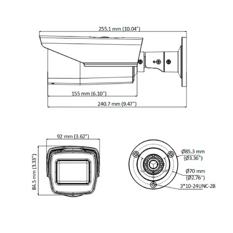 Camara Bala Turbo 5Mpx Lente Vari Focal 2 7 13 5mm DS 2CE19H0T