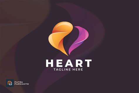 21+ Creative Heart Logo Designs and Inspirations - Graphic Cloud