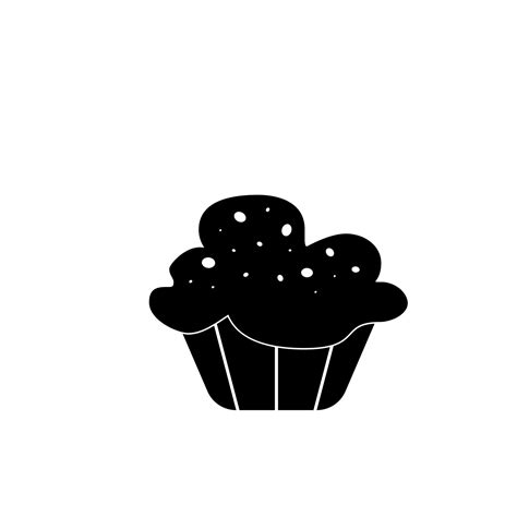 Cup Cake Vector Icon Illustration 23278018 Vector Art At Vecteezy