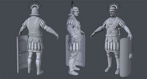 Roman Centurion 3d Model 99 C4d Fbx Obj Free3d