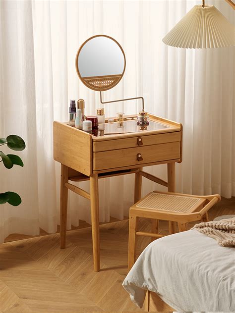 Japanese Style Dressing Table Modern Simple Small Oak Dressing Table