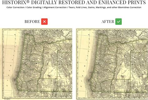 Buy Historix Vintage Map Of Oregon X Inch Vintage Map Of