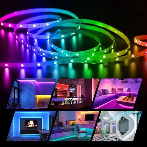 Tira De Luces Led 5050 Rgb 5 Mts Con Control Remoto Ip65 Mercado Libre