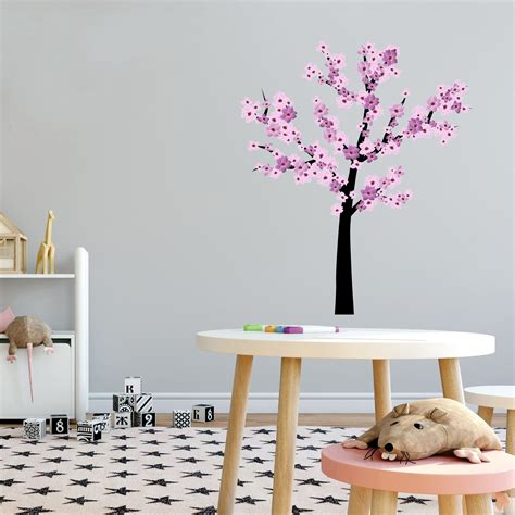 Cherry Blossom Tree Branch Wall Decal