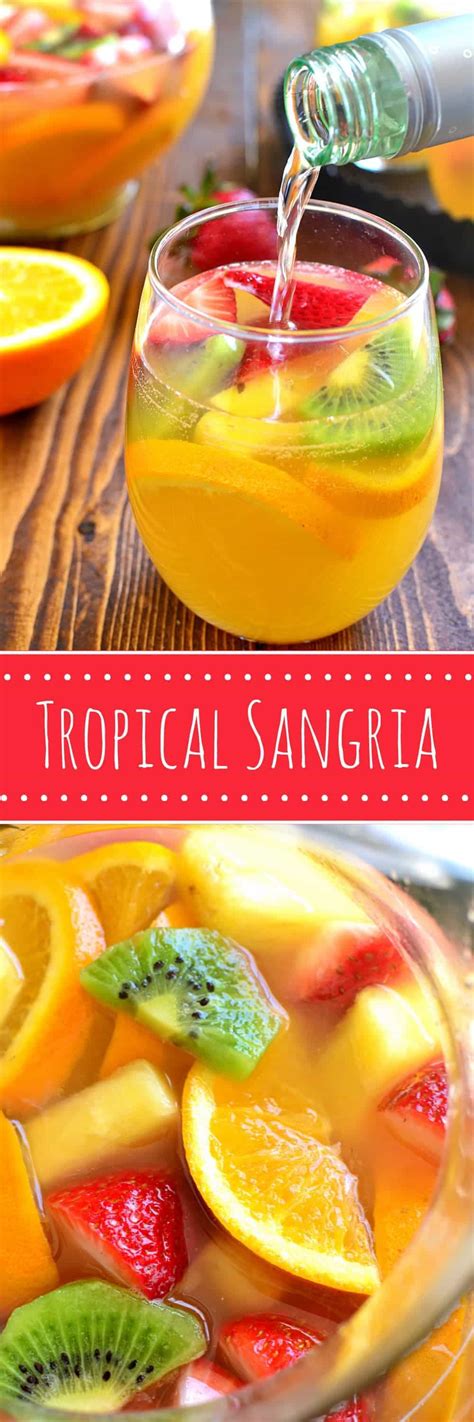 Tropical White Wine Sangria Simple Recipes