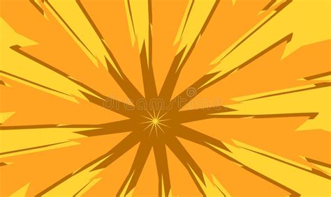 Vector Orange And Yellow Sunburst Background Design Stock Vector