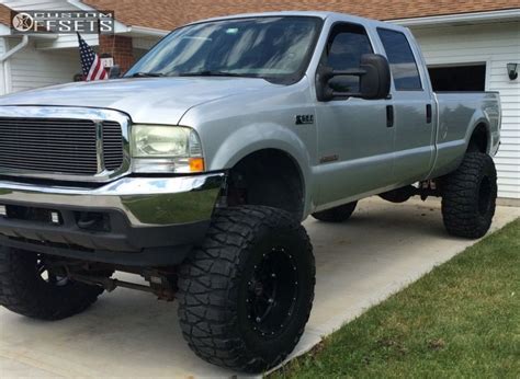 Wheel Offset 2004 Ford F 250 Super Duty Super Aggressive 3 5 Lifted 9 Custom Rims Custom Rims