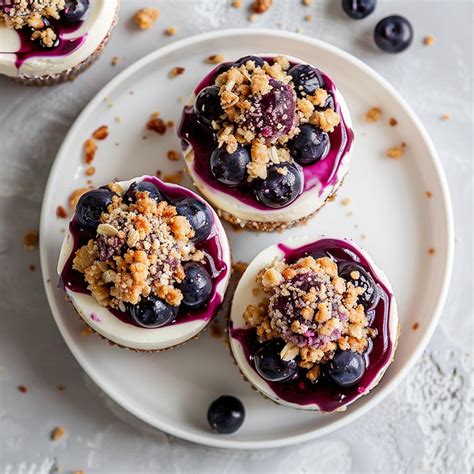 Mini Blueberry Cheesecakes - Yeyfood.com: Recipes, cooking tips, and ...