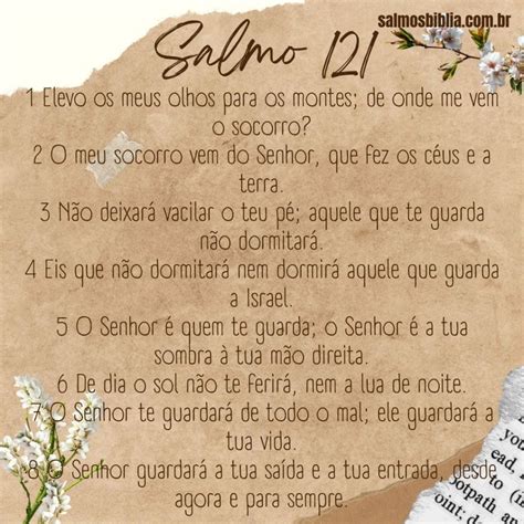 Quem Escreveu O Salmo 121 - Salmo 121 | Bíblia Sagrada