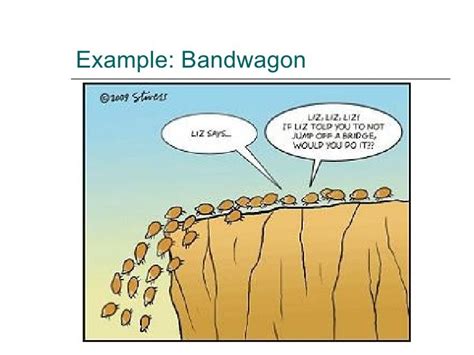 bandwagon examples  media